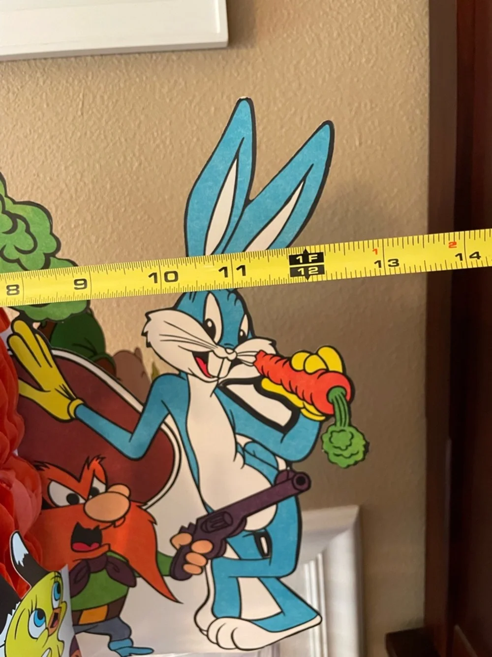 1977 Looney Tunes Carrot Honeycomb Table Centerpiece Bugs Yosemite Porky Sylvest